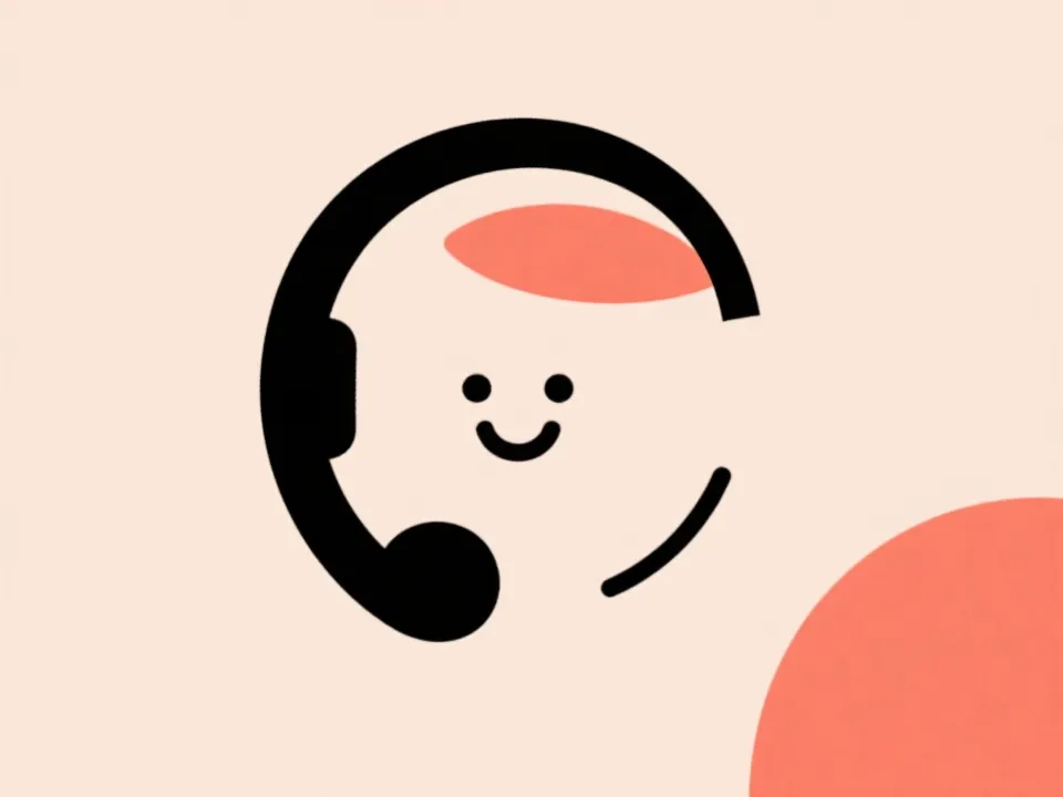 客服支持与沟通插画