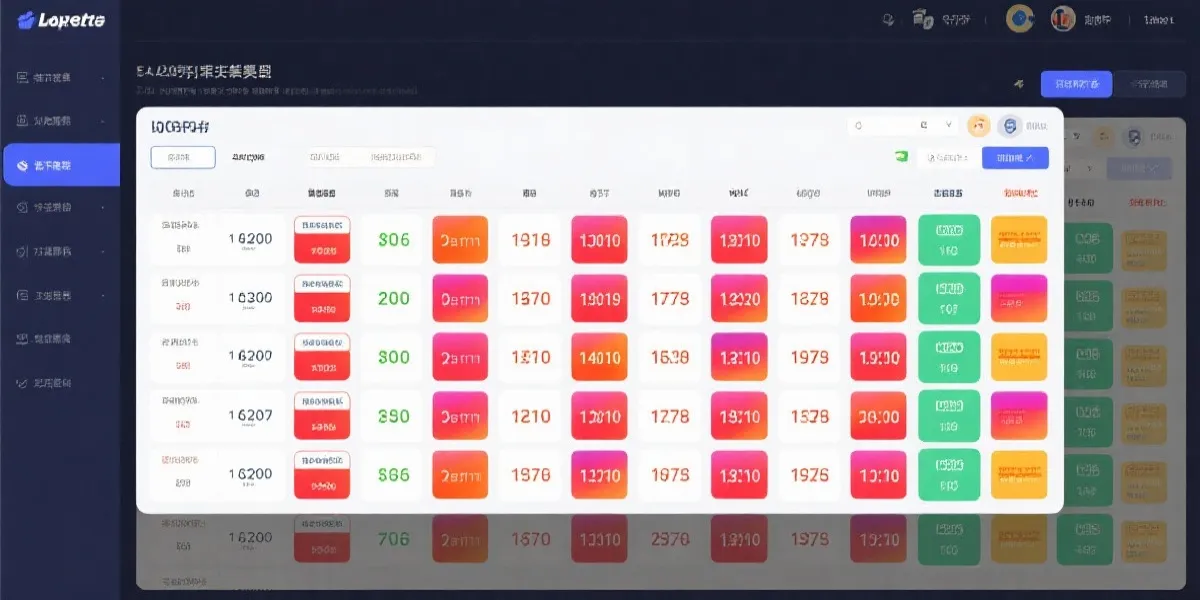 开奖表格与热力图示意